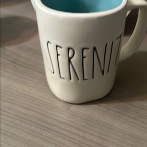 White Mug with Serenity Text